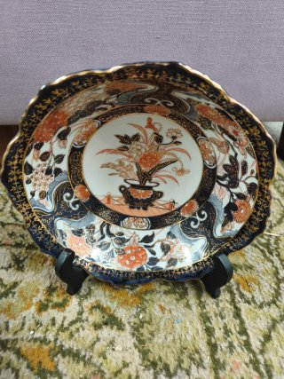 Cuenco Hondo Ovalado Imari Porcelana japonesa