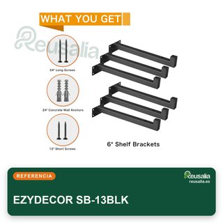 Supporto porta scaffale industriale in metallo EZYDECOR 13"