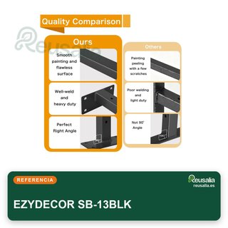 Supporto porta scaffale industriale in metallo EZYDECOR 13"