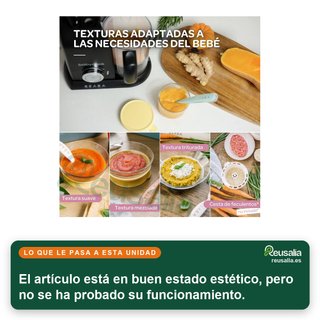 CON TARA - BÉABA robot de cocina 1100 ml cuece y tritura