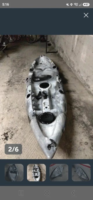 Kayak Barracuda Rígido con Accesorios