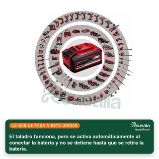 CON TARA - Taladro Einhell TE-CD 18/2 Li Power X-Change
