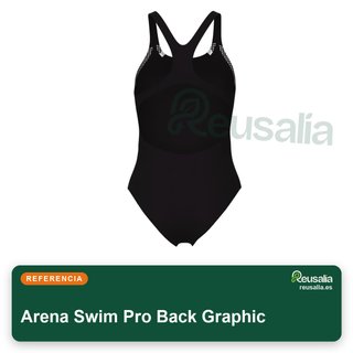 Traje baño Arena Swim Pro Back Graphic mujer una talla 44