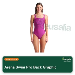 Traje baño Arena Swim Pro Back Graphic mujer una talla 44