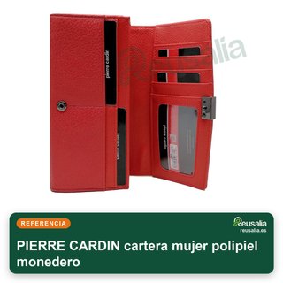 Pierre Cardin cartera mujer polipiel monedero