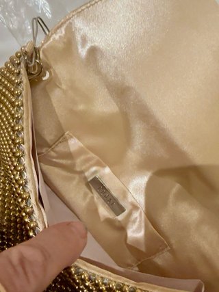 Bolso de fiesta dorado Coast con cadena