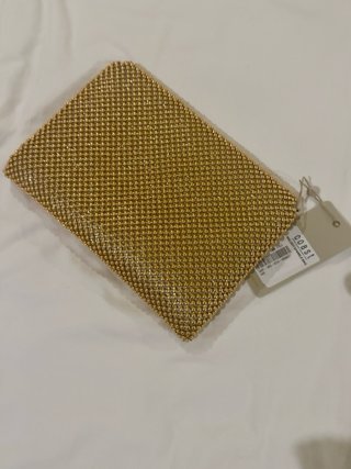 Bolso de fiesta dorado Coast con cadena