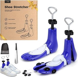 MOEQULIEE Hormas Zapatos 3D Ajustables L Azul