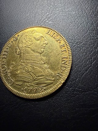 Moneda de Oro 8 Escudos ceca México