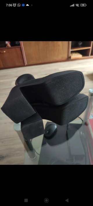Botines tacón ancho Stradivarius talla 35
