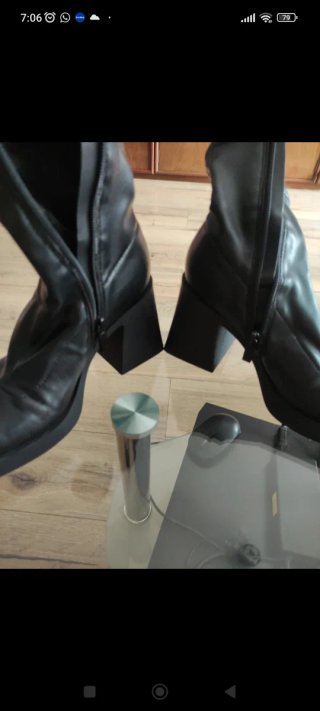 Botines tacón ancho Stradivarius talla 35