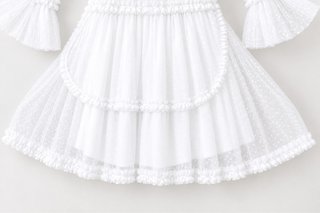 Vestido de fiesta blanco T. XS con etiqueta