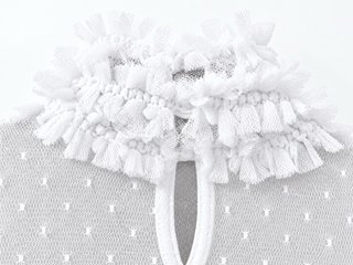Vestido de fiesta blanco T. XS con etiqueta