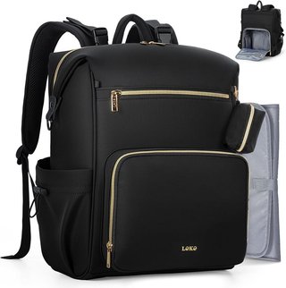 LEKESKY Mochila 27 Litros Cambiador Antirrobo 42cm