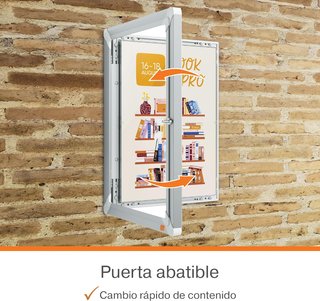 NOBO Premium Plus Expositor A3 Pared Cerradura