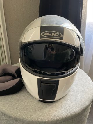 Casco de moto HJC blanco