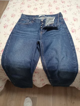 Pantalón vaquero ancho azul