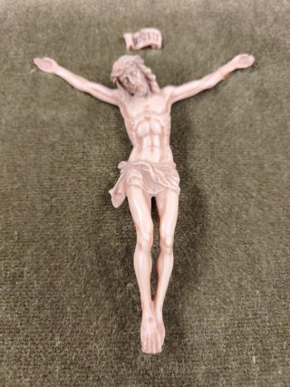Cuadro Antiguo Cristo Crucificado en Relieve