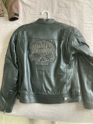 Chaqueta de Cuero style Harley Davidson