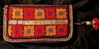 Cartera Artesanal India Bordada