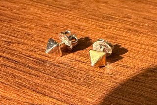 Pendientes Aristocrazy Pirámide Oro y Plata
