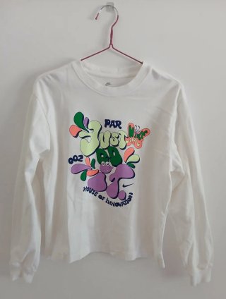 Nike Sudadera Algodón blanca Talla XS