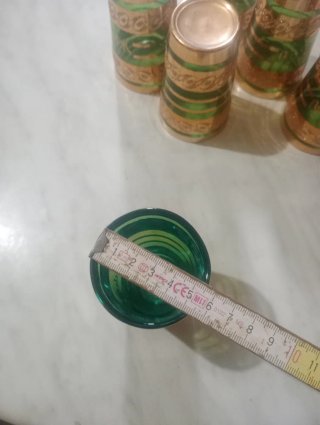 Set 6 Bicchieri da Tè Marocchi Vintage – Verde Sme