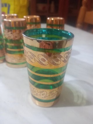 Set 6 Bicchieri da Tè Marocchi Vintage – Verde Sme