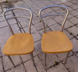 2 Sillas CALLIGARIS Metal/Madera