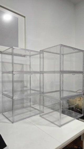 10 Cajas Organizadoras Acrílicas Apilables
