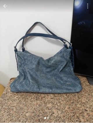 Borsa tracolla jeans blu