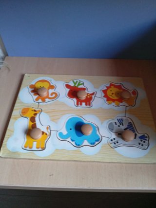 Puzzle madera animales para niños