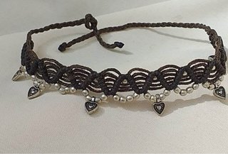 Pulsera India étnica con corazones