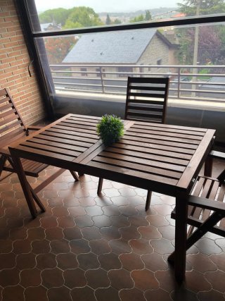 Conjunto de Mesa y 8 Sillas para terraza