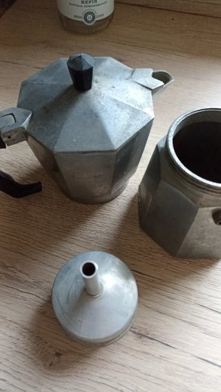 Cafetera Italiana Antigua 20 cm