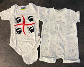 Set body e tutina/ pagliaccetto maniche corte 6M
