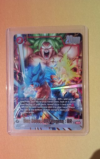 Son Goku BR Vegeta BR AA carta Fusion World