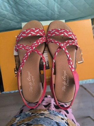 Sandalias Pie de Angel, plantilla superacolchada.
