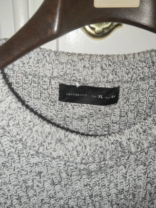 Camisola homem cinza e branco