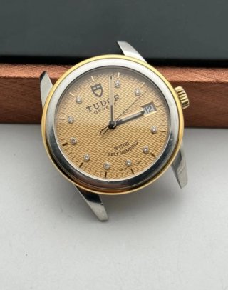 Tudor Glamour Date 36mm -55003- Champagne Diamanti