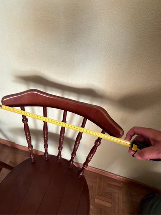 Set de 2 Sillas de Madera Estilo Windsor