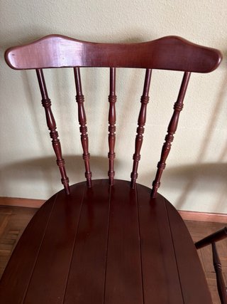 Set de 2 Sillas de Madera Estilo Windsor