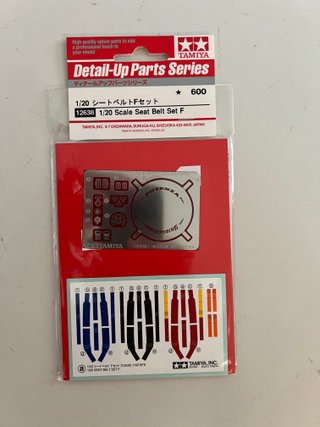 Tamiya 12638 Seat Belt Set F 1/20 cinturones F1