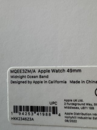 Correa Ocean Midnight para Apple Watch Ultra