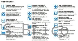 Aire Acondicionado Inverter Calefacción Wifi 2236 frigorías