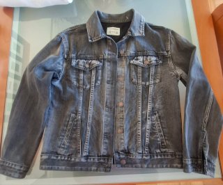 Cazadora Vaquera Pull&Bear Gris Talla M