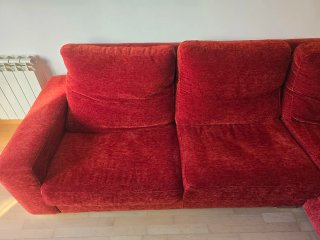 Sofá Chaise Longue Rojo