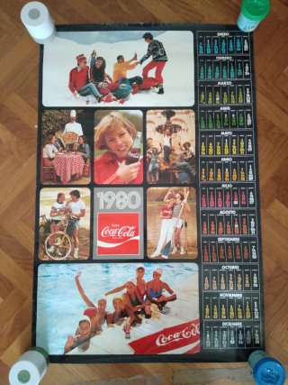 Calendario Coca-Cola 1980