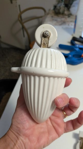 Saliscendi in ceramica anni '40
