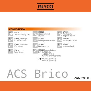 Caja Herramientas 60 Piezas Alyco 170781